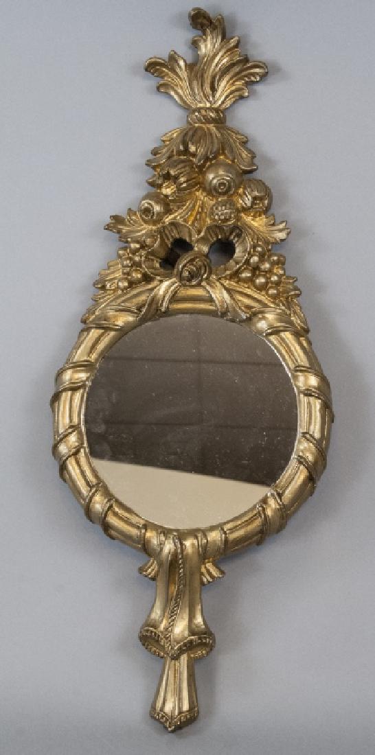 Hand Carved Italian & Gilt Decorated Wall Mirror (1 of 4)