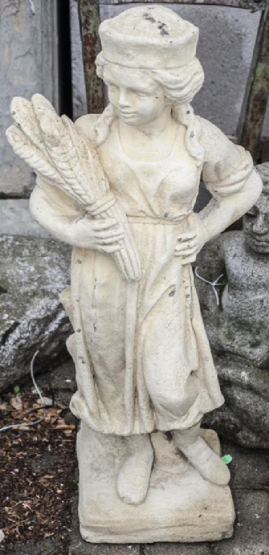 Four Seasons Autumn Garden Concrete Garden Statue (1 of 4)