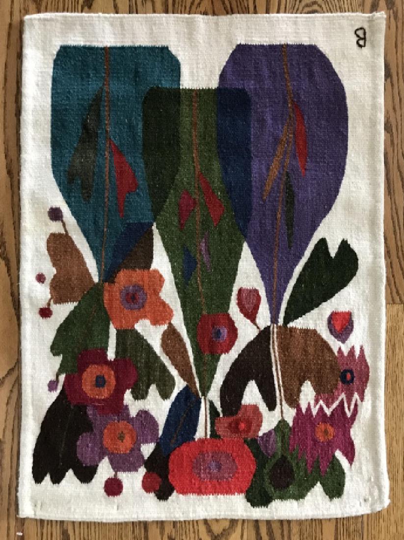 Signed Vintage / Mid Century Woven Tapestry Panel (1 of 3)