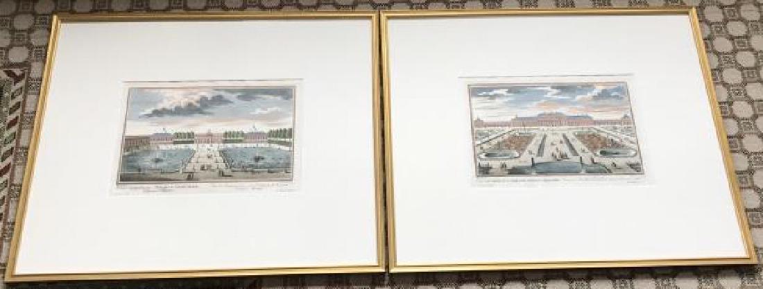 Pair of Antique French Garden Framed Prints (1 of 4)
