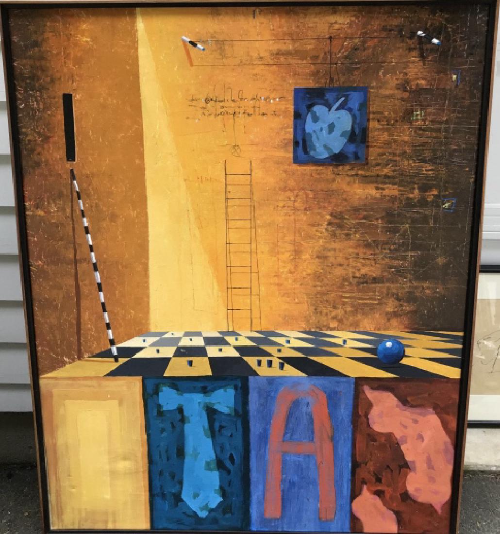 Contemporary Modern Abstract "Juegos" Painting (1 of 3)