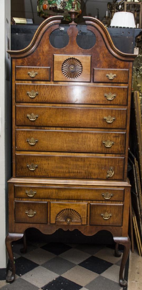 Queen Anne English Style Crouch Mahogany High Boy (1 of 6)