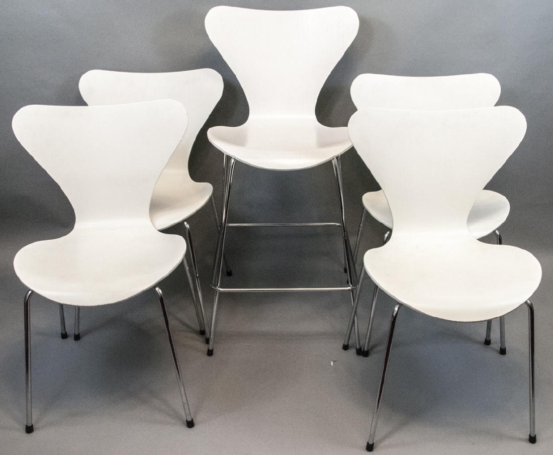 Contemporary Fritz Hansen Side Chairs & Bar Stool (1 of 5)