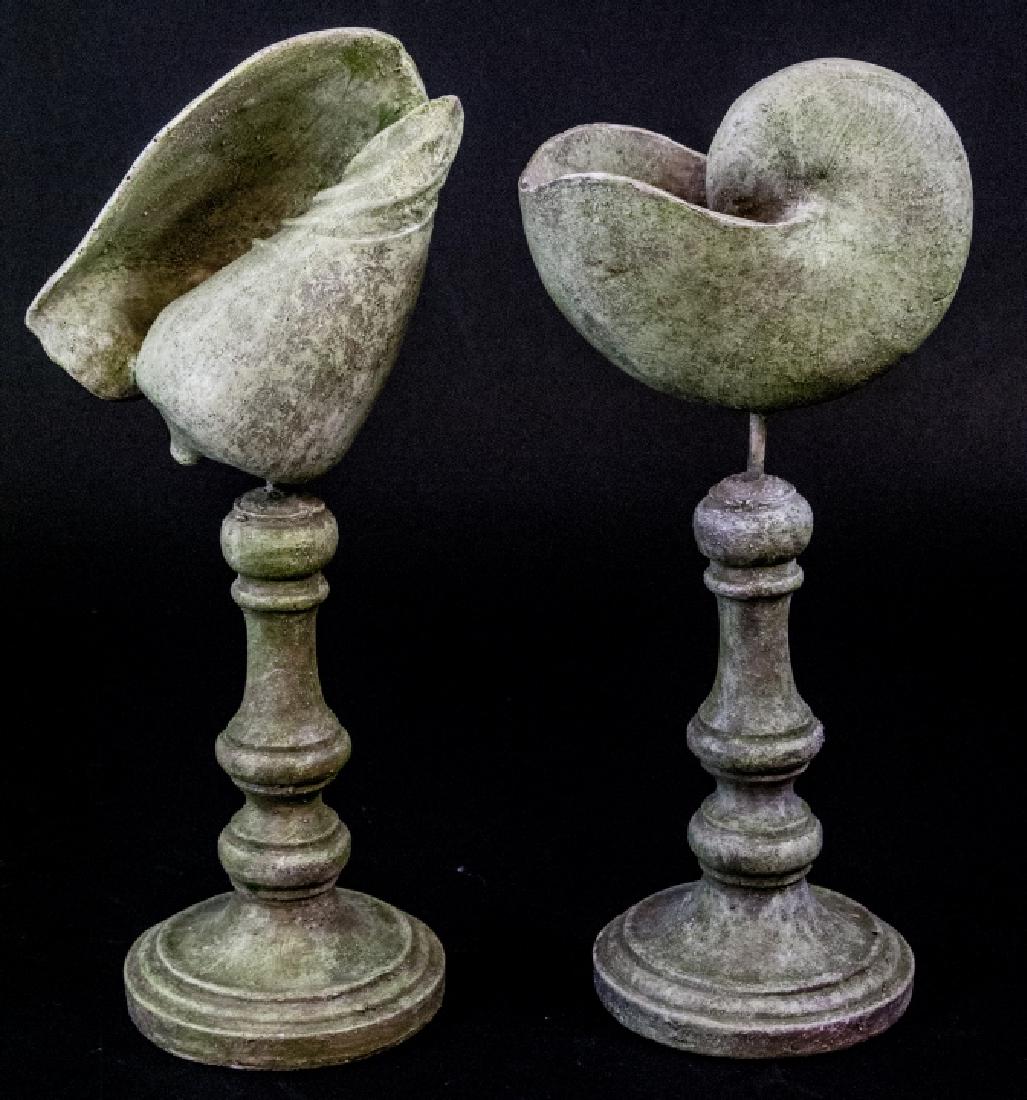 Pair of Decorative Sea Shell Statues on Stands (1 of 5)