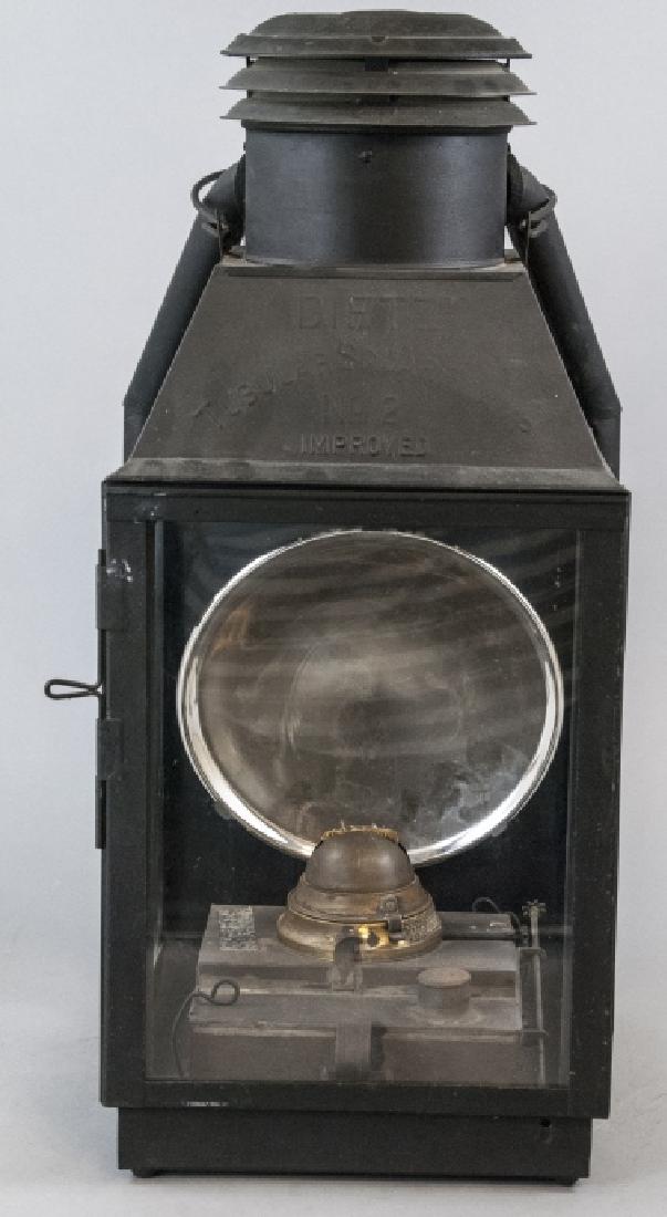 Large Vintage Dietz Square Railroad Lantern (1 of 6)