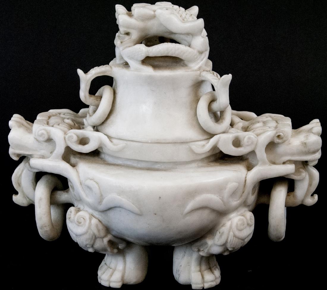 Mid Century Soapstone Hand Carved Ceremonial Bowl (1 of 8)