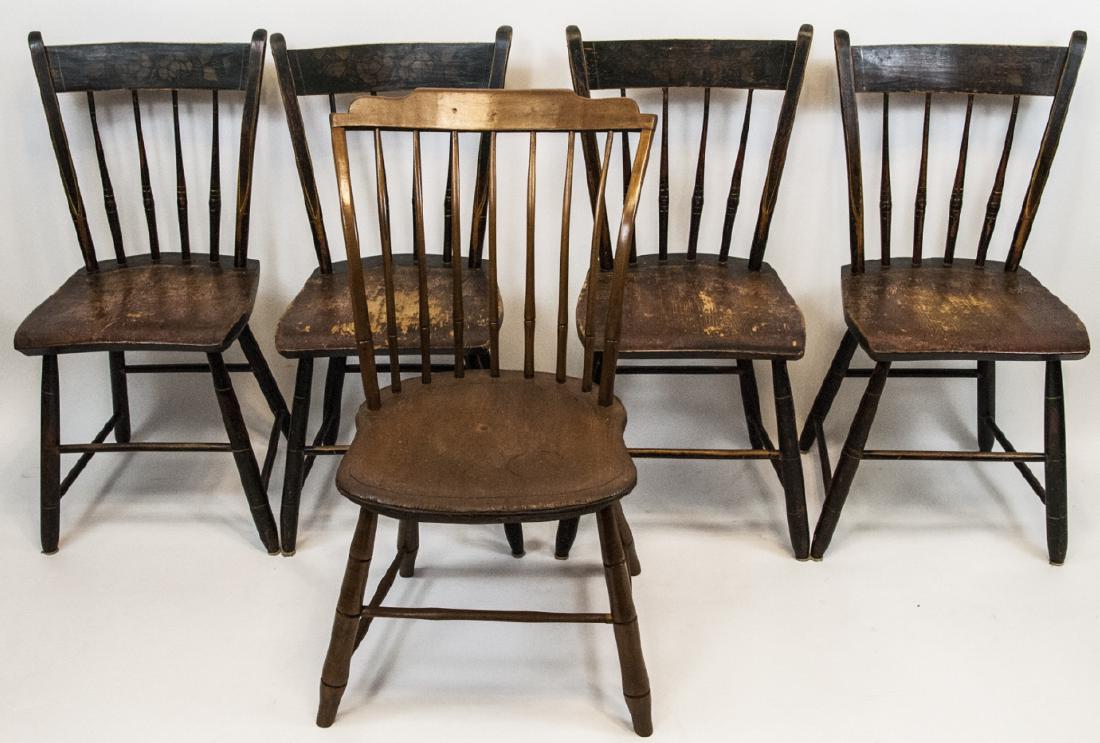 Antique Hitchcock Fan Back Windsor Style Chairs (1 of 7)