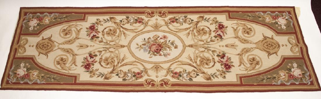 Aubusson Style Tapestry Needlepoint Rug / Runner (1 of 5)