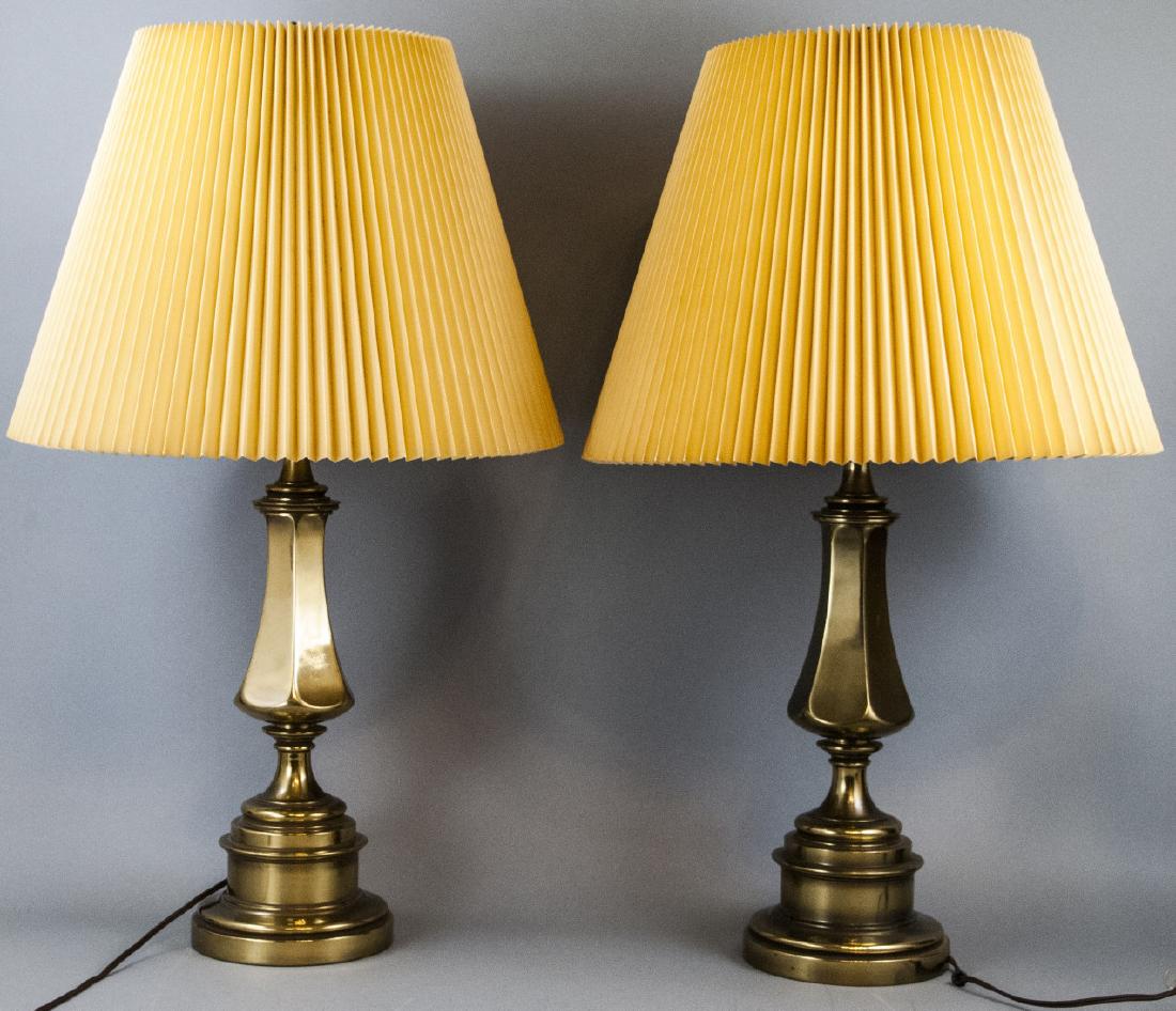 Pair of Vintage Stiffel Brass Table Lamps (1 of 5)