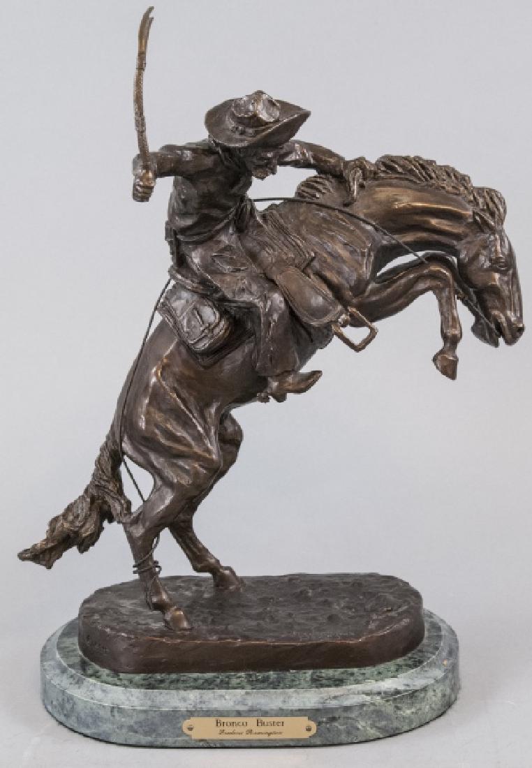 Sculpture  After Frederic Remington Bronco Buster (1 of 8)
