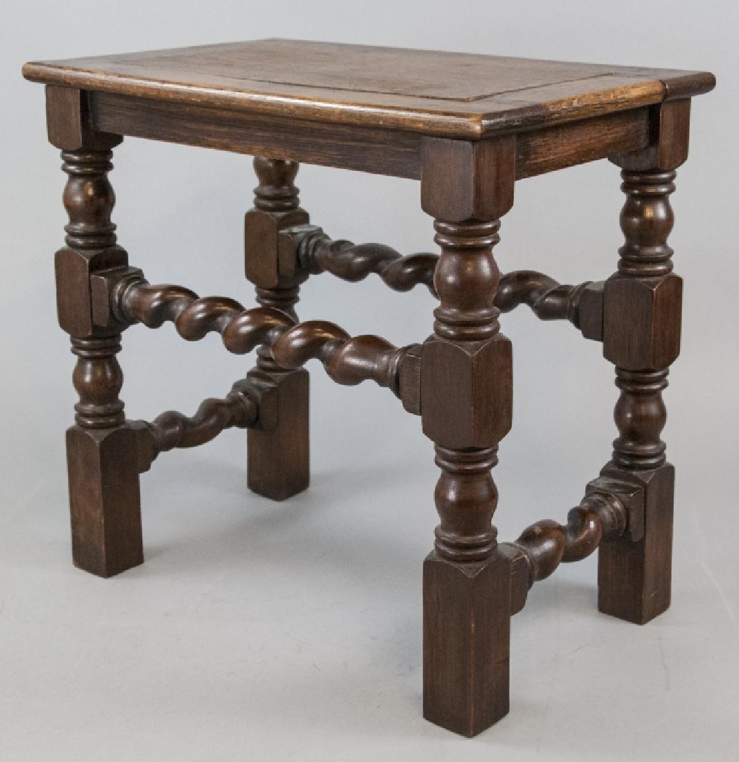 Antique Barley Twist Wooden Bench (1 of 5)