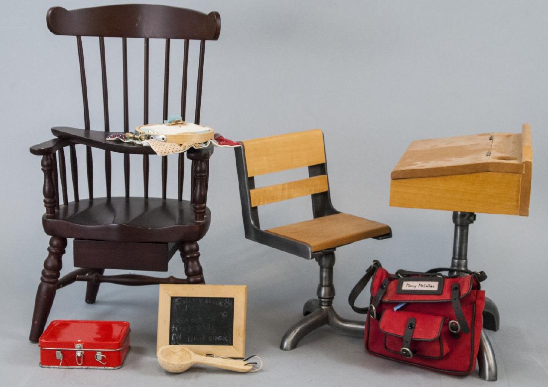 Lot of American Girl Scale School Doll Furniture (1 of 6)