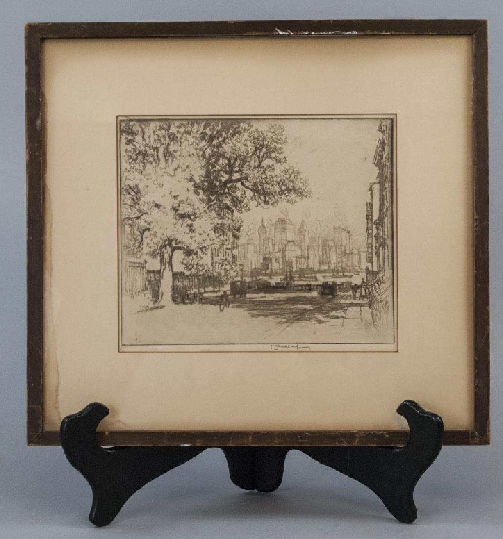 19th C Etching New York City by Joseph Pennell (1 of 5)