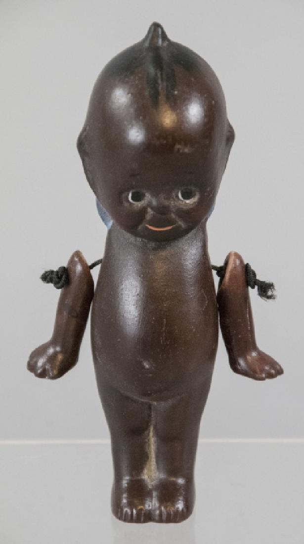 Vintage Bisque Black Kewpie Style Doll (1 of 4)