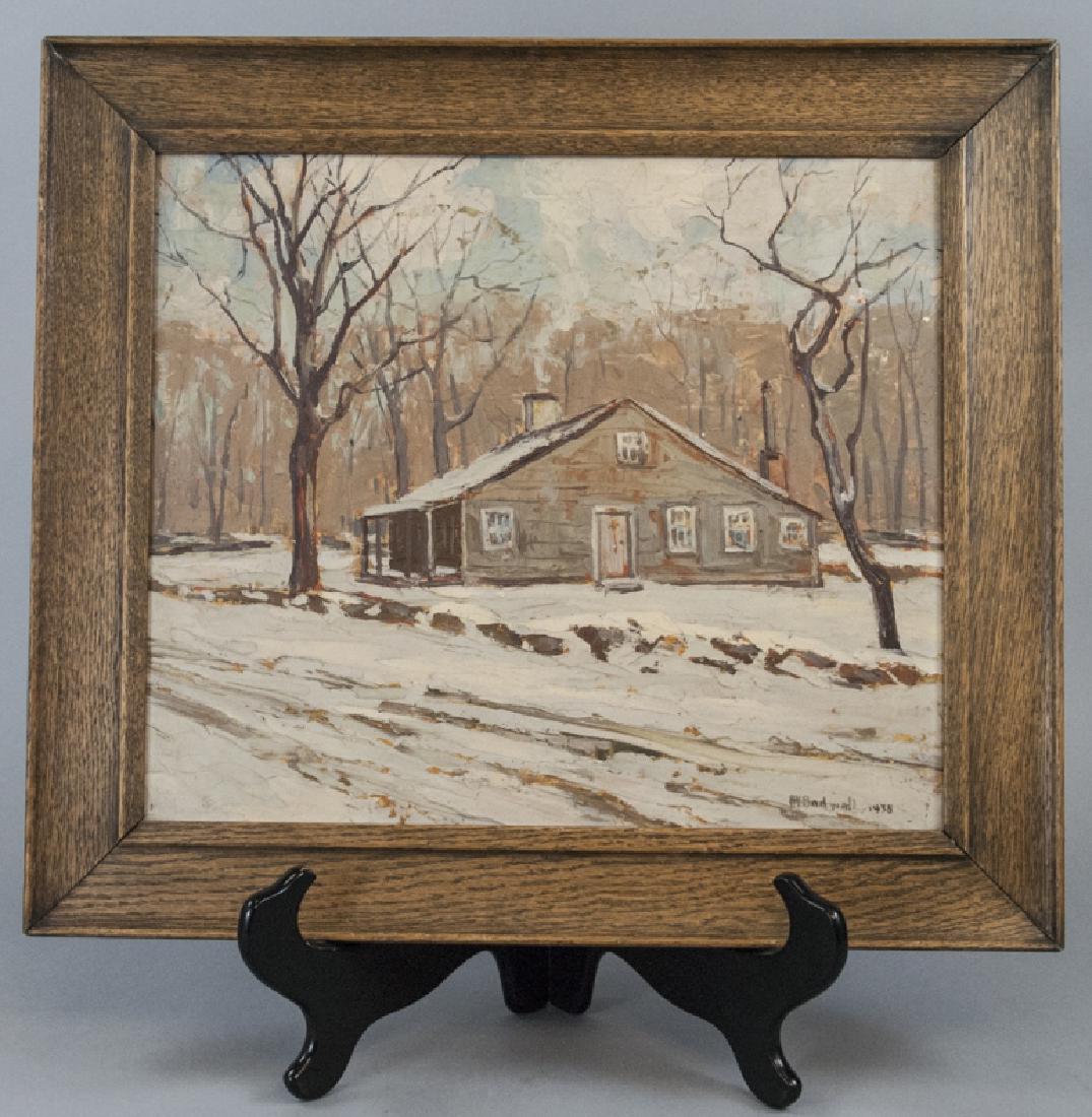 Arts & Crafts New England Winter Scene A V Bodwell (1 of 6)
