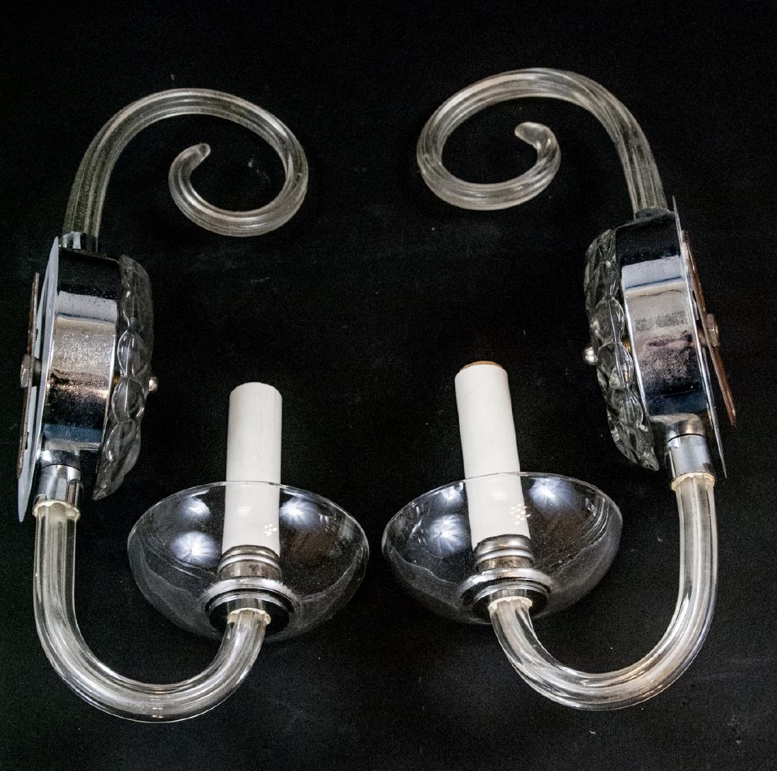 Pair of Venetian Murano Style Glass Sconces (1 of 4)