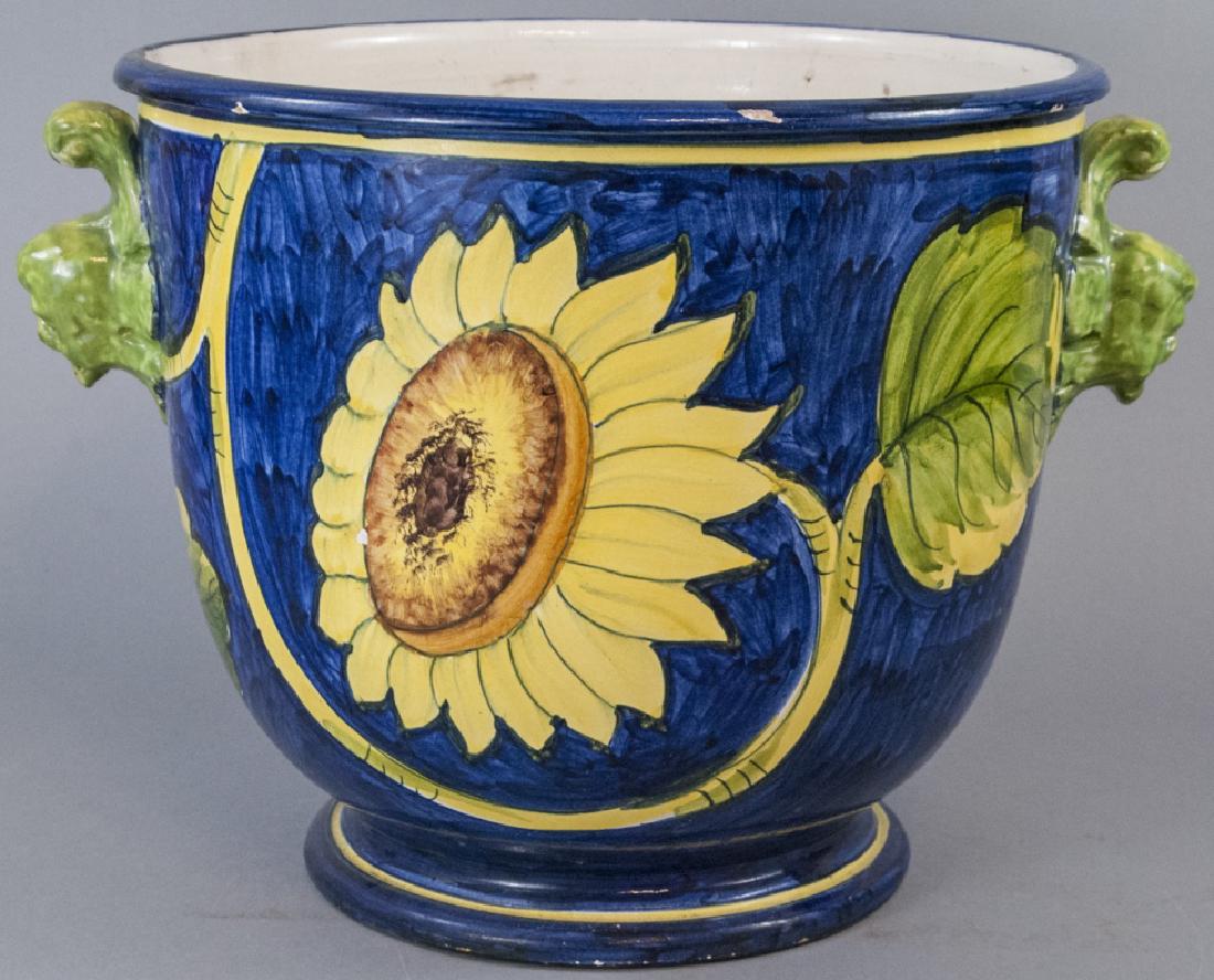 Mexican Talavera Ceramic Sunflower Planter (1 of 8)
