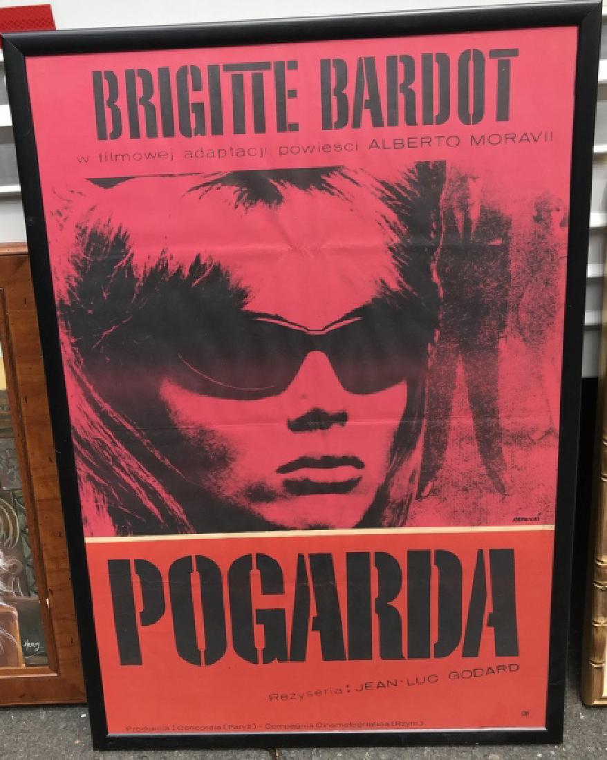 Vintage Brigitte Bardot Framed Poster (1 of 2)