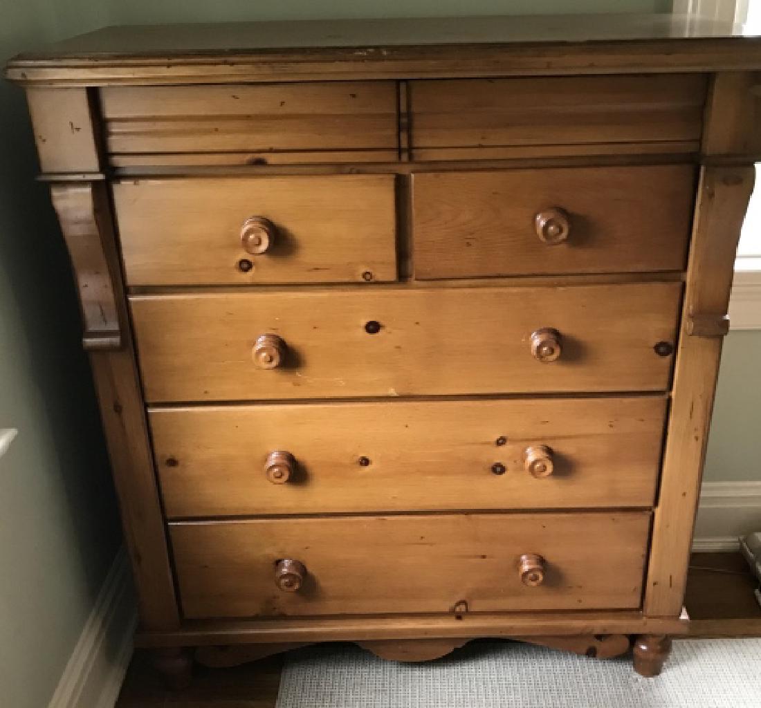 Contemporary Pine Empire Style Chest of Drawers (1 of 3)