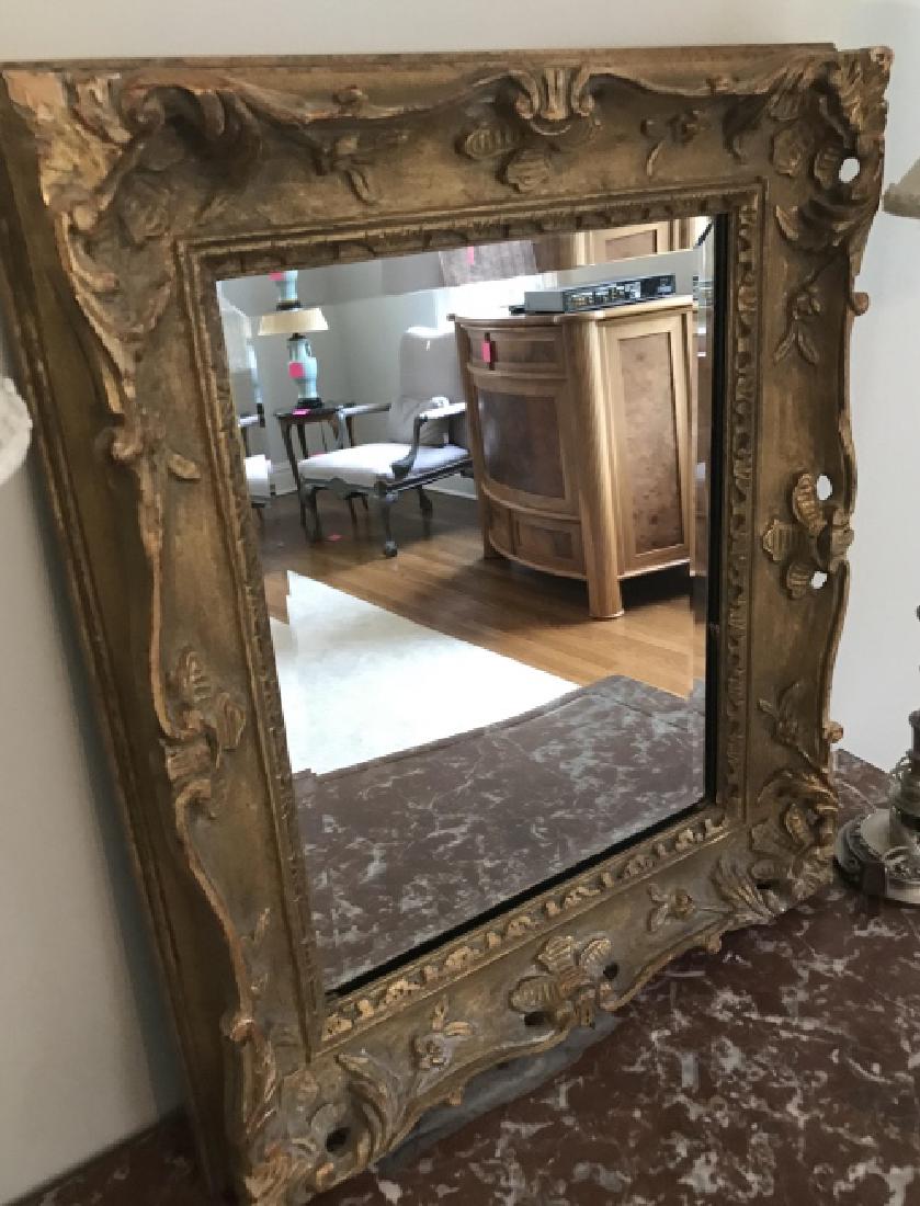 French Impressionist Style Gold Frame w Mirror (1 of 3)