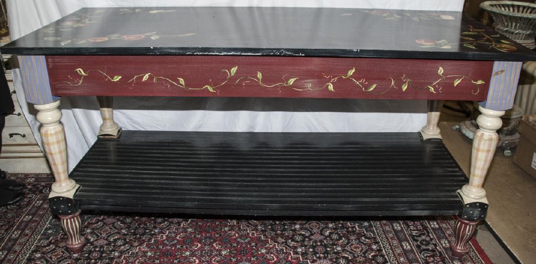 Mackenzie Childs Hand Painted Large Console Table (1 of 7)