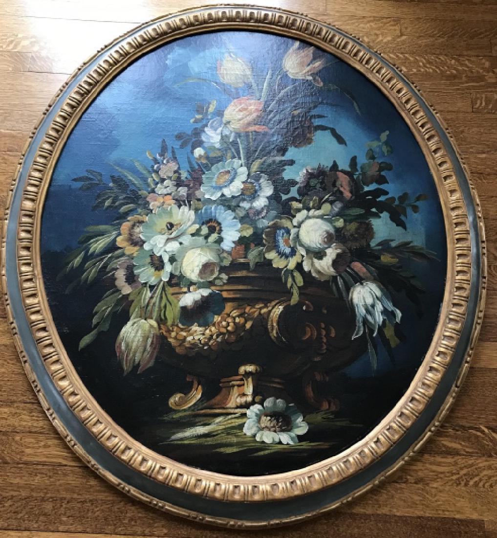Large Dutch Style Still Life Painting Floral Scene (1 of 2)