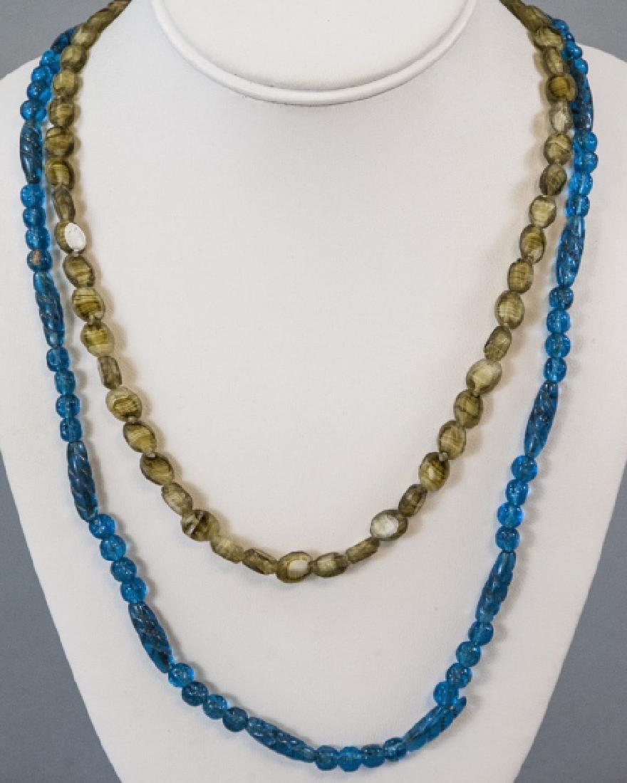 Two Necklace Strands of Antique Art Glass Beads (1 of 3)