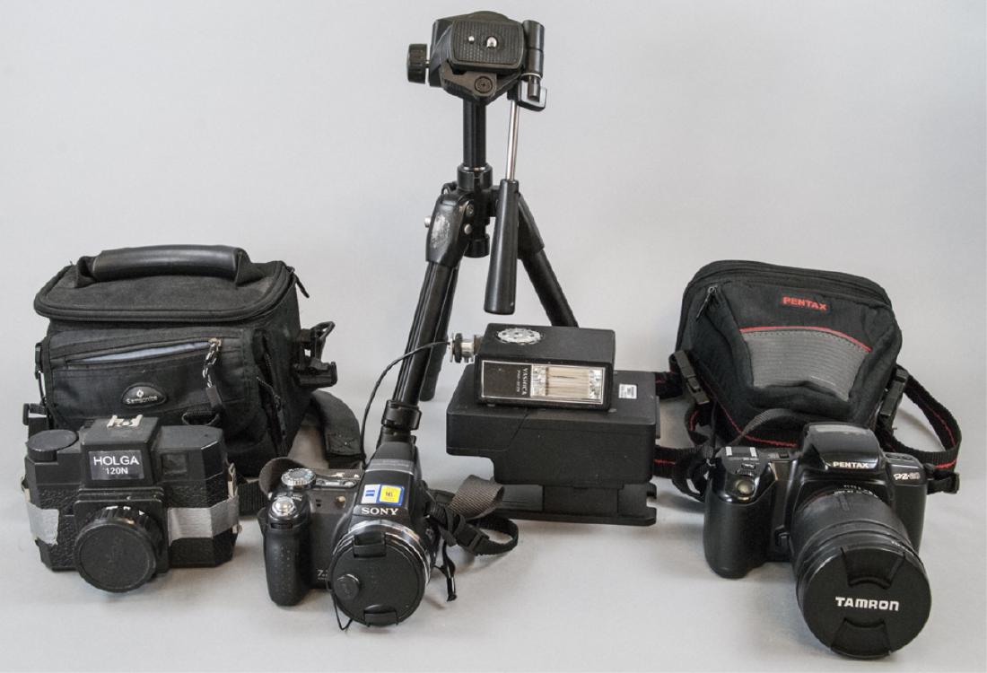 Lot of Cameras + Accessories Pentax + Sony (1 of 6)