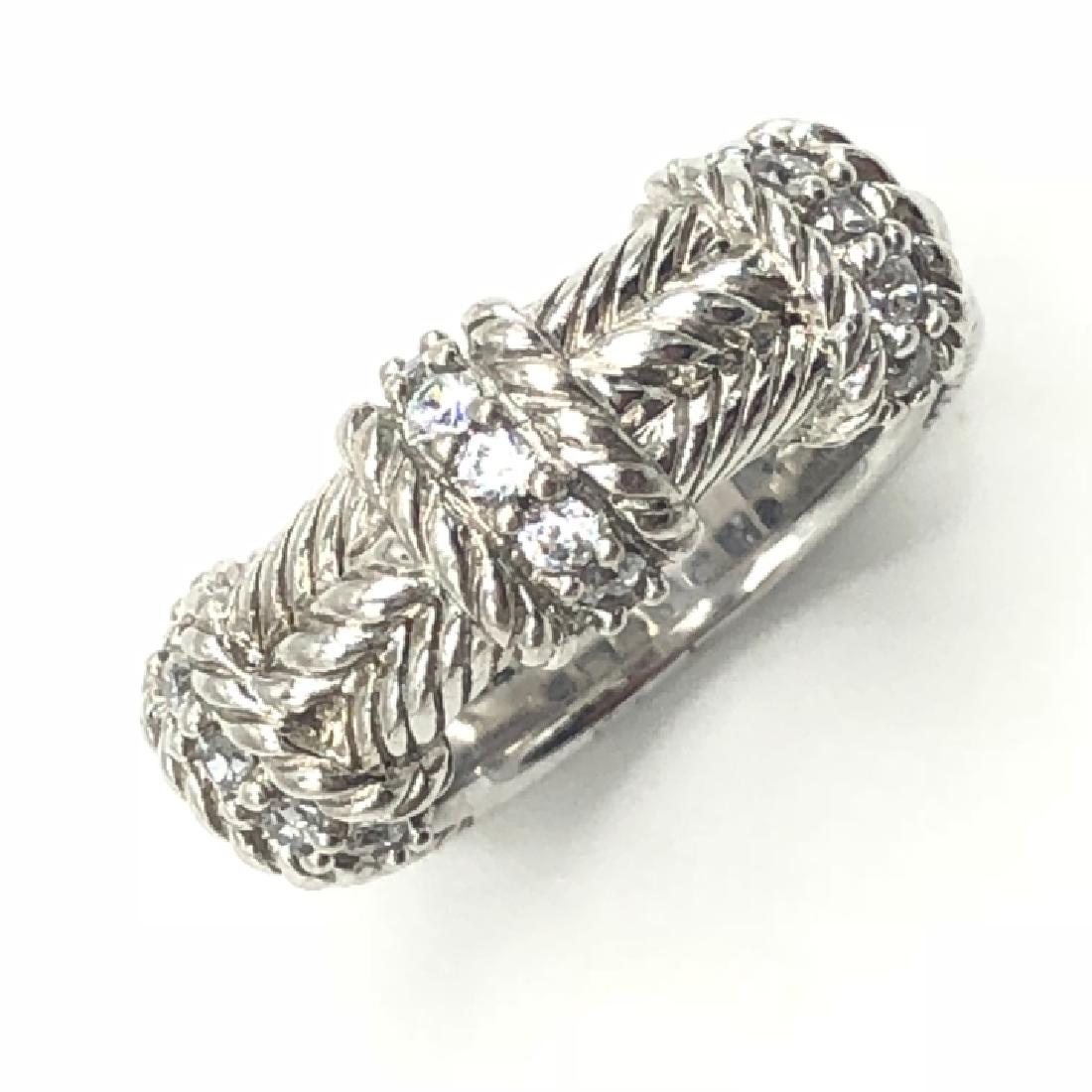 Judith Ripka Sterling Ring – Signed (1 of 3)