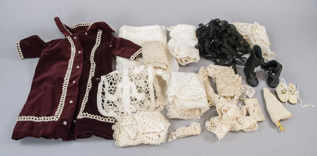 Antique Lace / Fabric & Vintage Doll Clothes: Antique Lace / Fabric & Vintage Doll Clothes & Shoes for German or French Dolls.