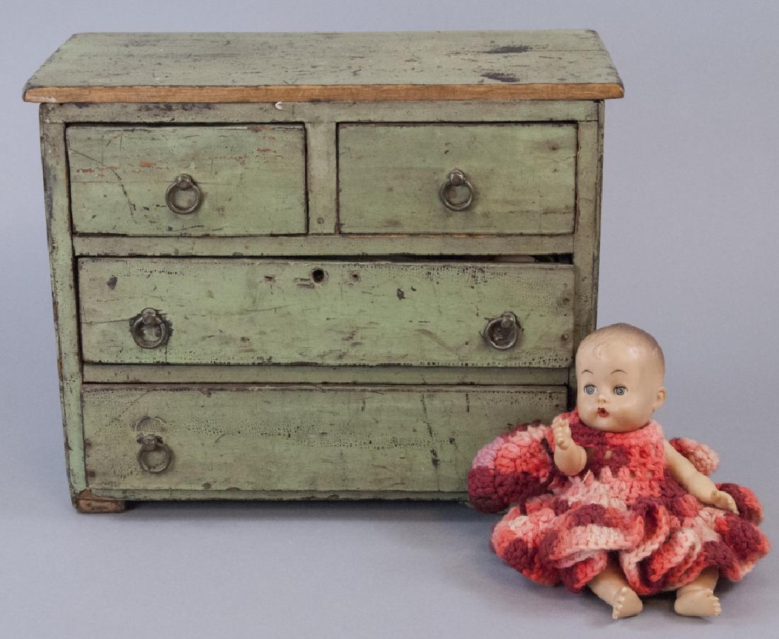 Antique Doll / Child Size Handcrafted Bureau (1 of 5)