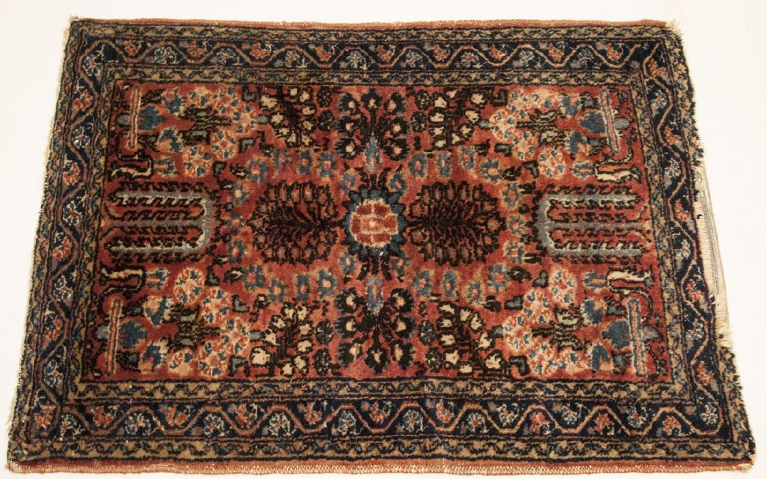 Antique Oriental Sultanabad Style Throw Rug (1 of 6)
