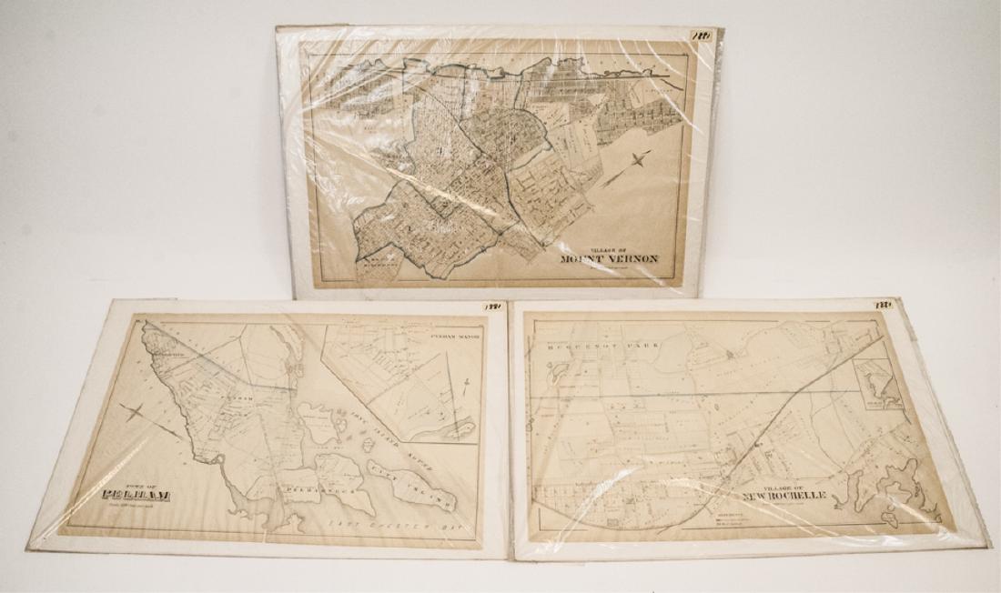 Antique Hand Colored Maps of Westchester County NY (1 of 8)