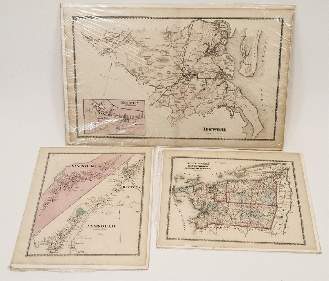 Antique Hand Colored Maps of Massachusetts (1 of 9)