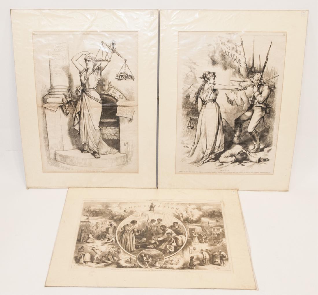 Antique Thomas Nast Wood Engravings Harpers Weekly (1 of 4)