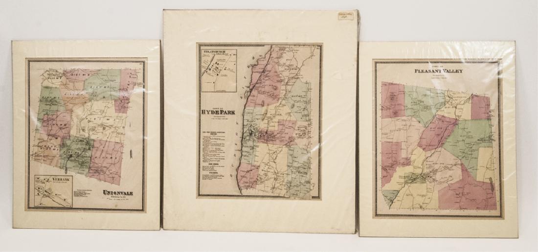 Antique Hand Colored Maps of Dutchess County, NY. (1 of 7)