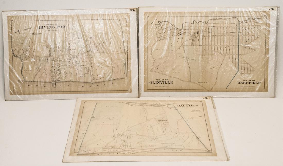 Antique Hand Colored Maps of Westchester County NY (1 of 7)