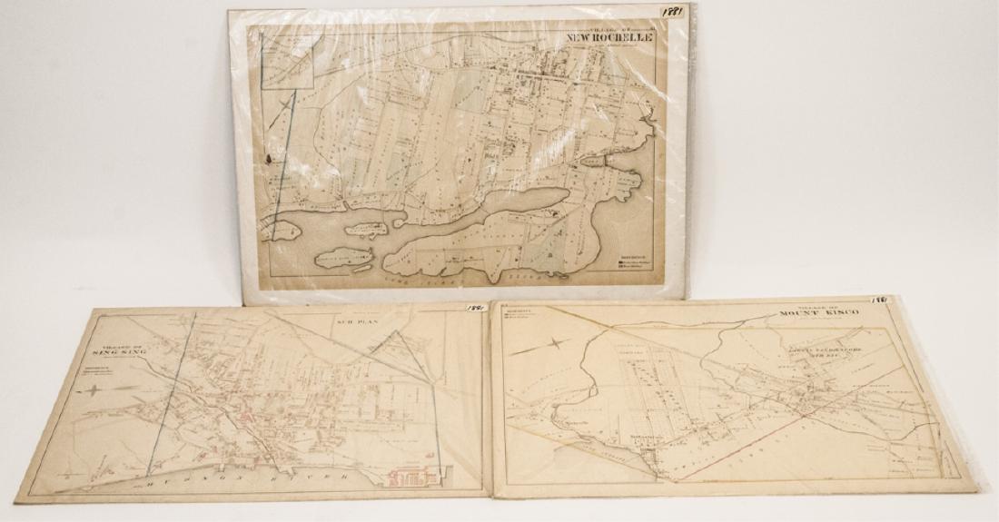 Antique Hand Colored Maps of Westchester County NY (1 of 10)