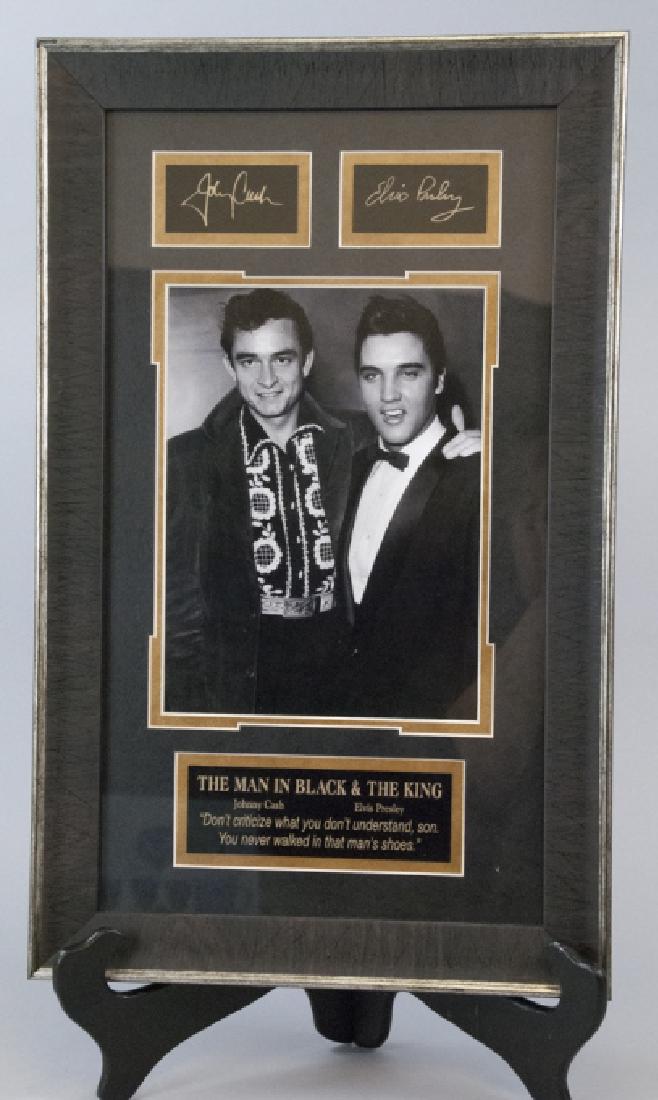 Memorabilia Johnny Cash Elvis Presley Framed Photo (1 of 6)