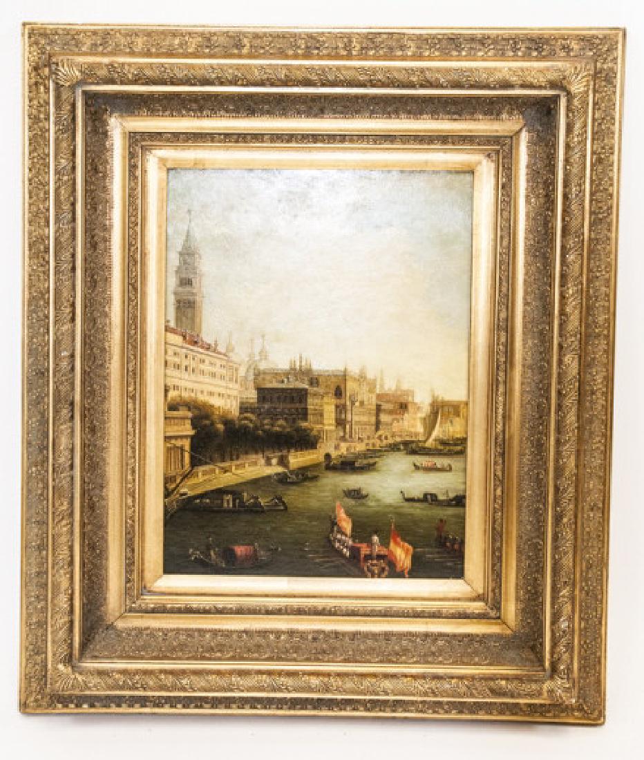 Oil on Board 19th C St. Petersburg Harbor Signed (1 of 8)