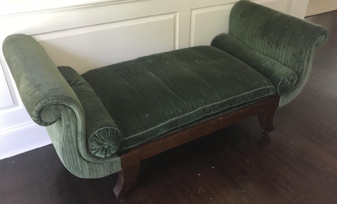 Custom Upholstered French Empire Style Chaise (1 of 4)