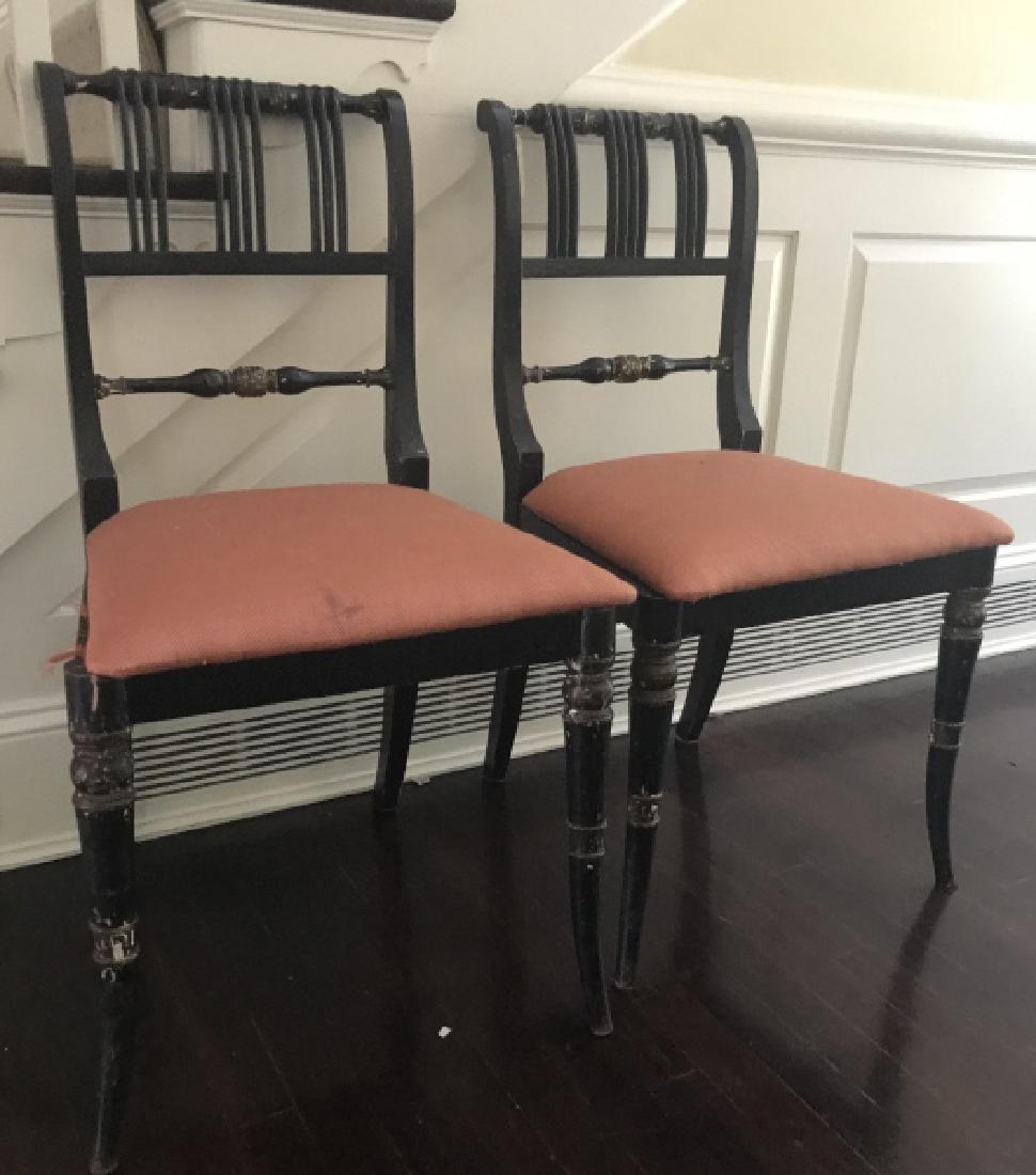 Pair of Antique French Empire Style Side Chairs (1 of 3)