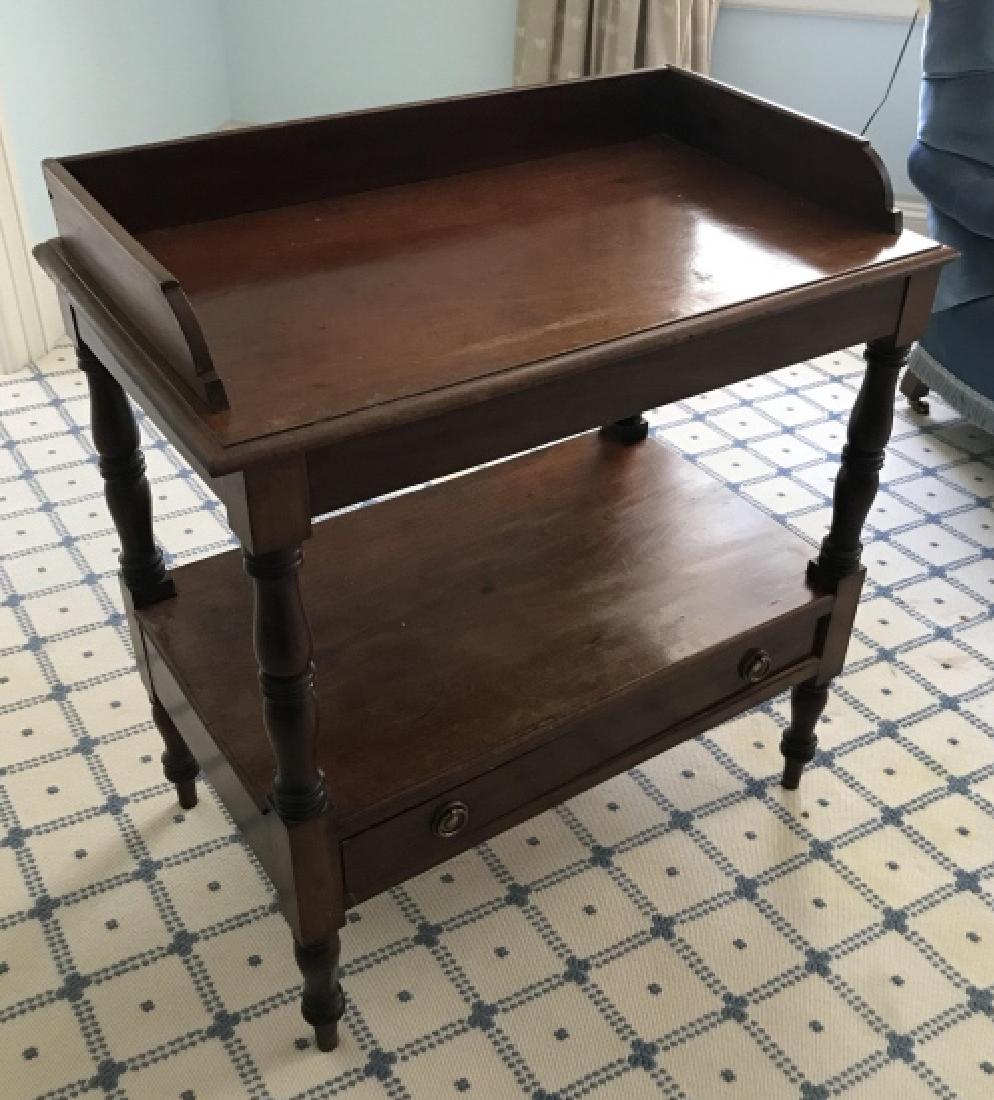 Antique Washstand or Console Table w Spindle Legs (1 of 2)