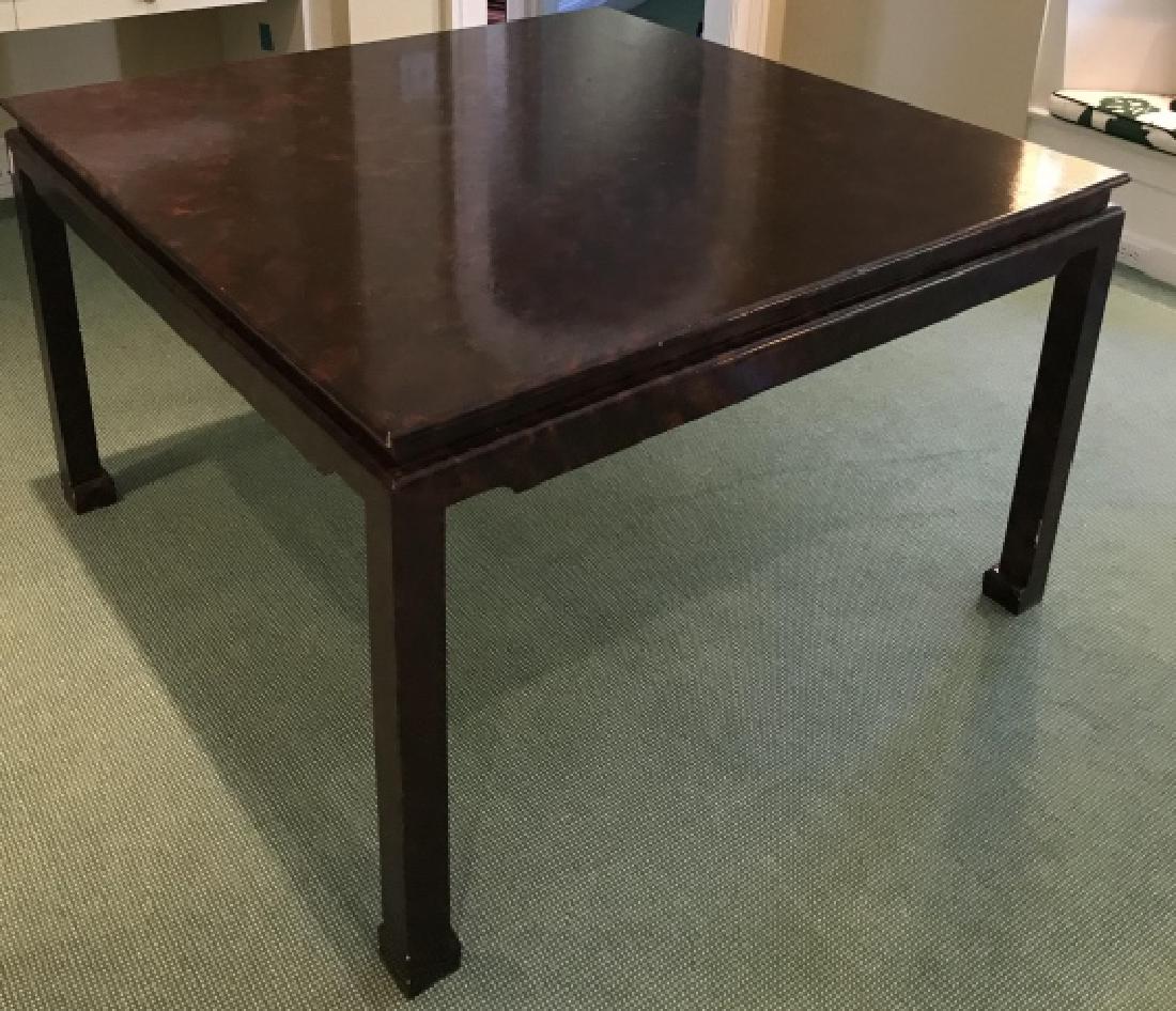 Custom Painted Faux Tortoise Dining Table (1 of 4)