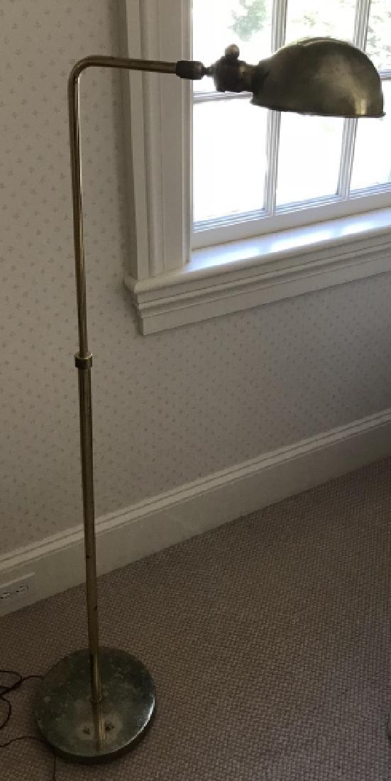 Adjustable Height Brass Floor Lamp (1 of 2)