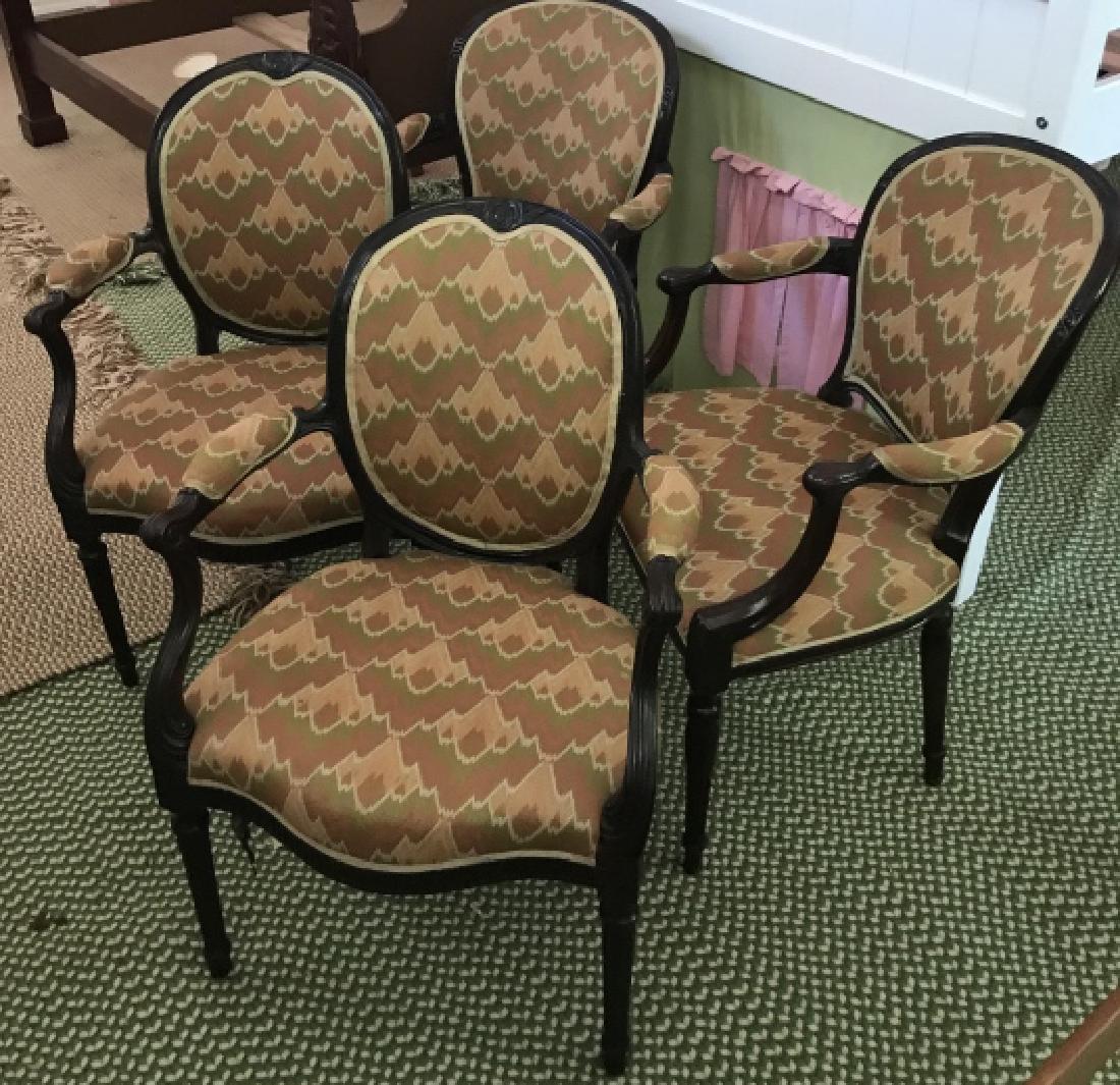 Four Antique French Style Dining Chairs