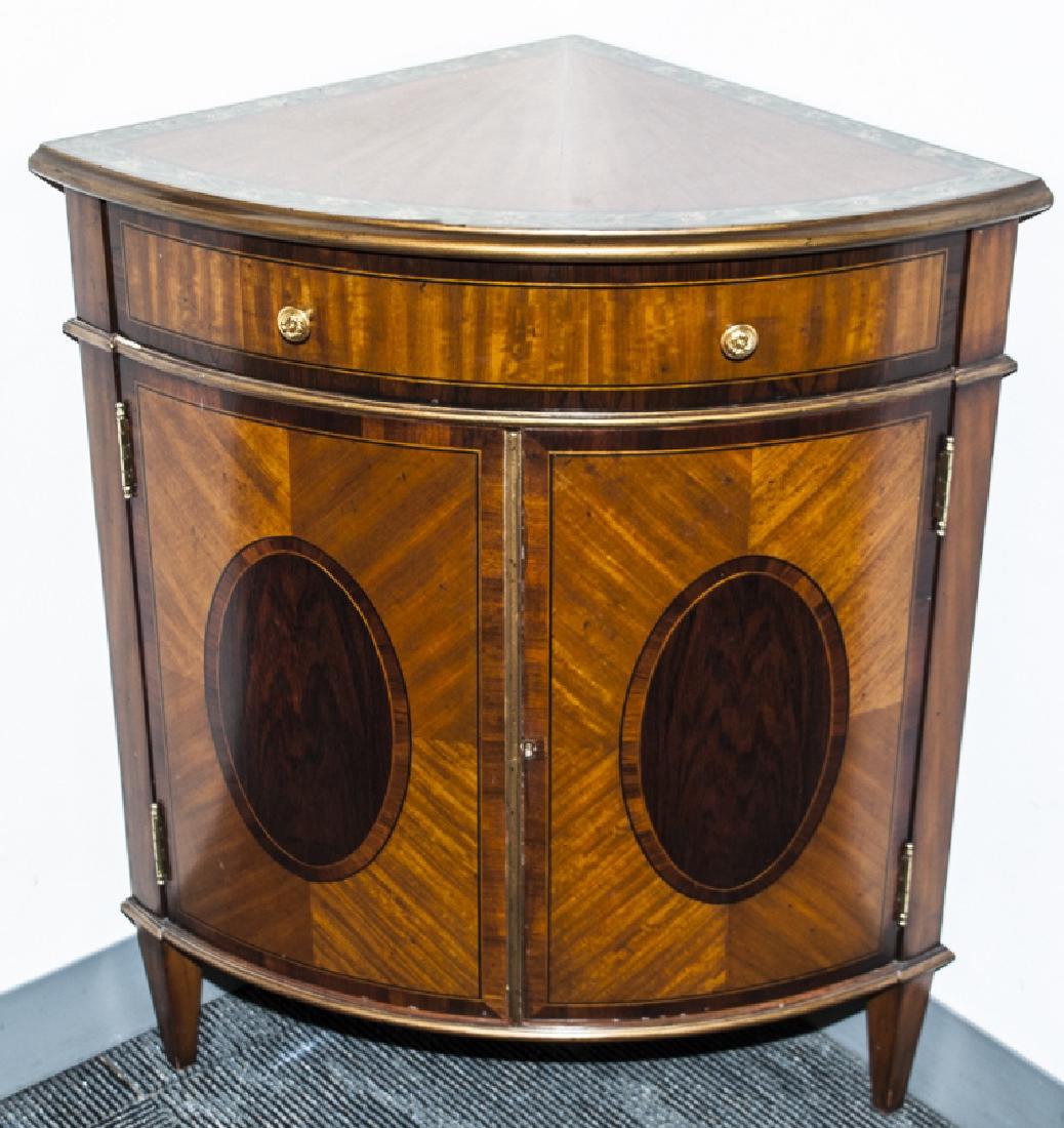 Maitland-Smith Regency Style Corner Cabinet Walnut (1 of 6)