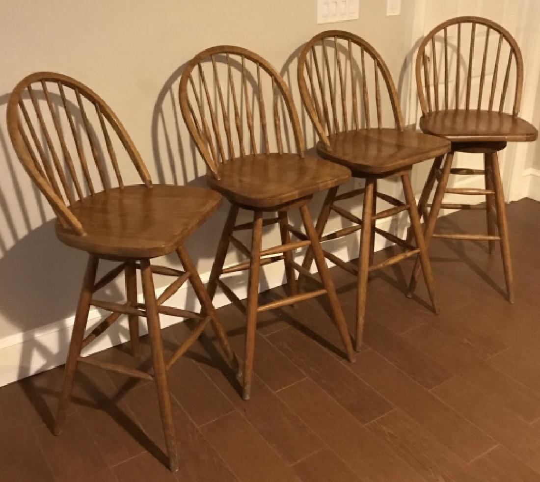 Four Windsor Style Bar or Kitchen Counter Stools (1 of 2)