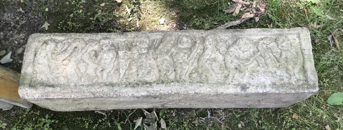 Antique Cast Stone Garden Planter Box (1 of 2)