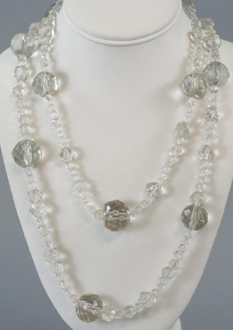 Necklace Strands w Antique Hand Cut Crystal Beads (1 of 5)